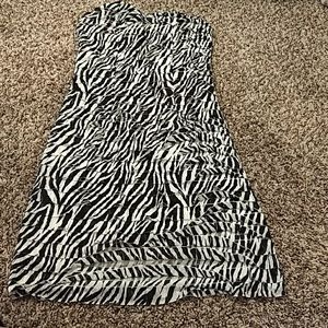 Zebra stripe dress